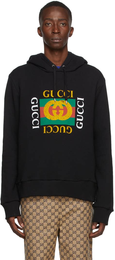 gucci hoodie black white|white Gucci hoodie for kids.